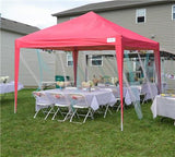 Quictent Upgraded Privacy 10' x 10' Pop Up Canopy-Pink