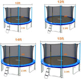 Zupapa Safump 12' Trampoline With Safety Enclosure
