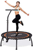 Zupapa 40" Mini Fitness Trampoline with Adjustable Handrail-Round