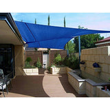 Quictent 185G HDPE 26'x20' Sun Sail Shade Canopy Blue