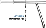 HOKEEPER 400 lbs Load Capacity Commercial Grade Clothing Garment Racks Heavy Duty Double Rails Adjustable Collapsible Rolling Clothes Rack on Wheels