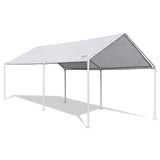 Quictent 20'X10' Heavy Duty Carport Waterproof Anti UV Gray Cover