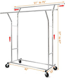 HOKEEPER 400 LBS Load Capacity Heavy Duty Commercial Grade Clothing Garment Rack