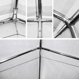 Quictent 10¡¯x20¡¯ Carport Heavy Duty Car Canopy Galvanized Car Boat Shelter with 4 Reinforced Steel Cables Green
