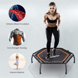 Zupapa Fitness Trampoline with Adjustable Handrail Bar ââââââââââââ‚?Hexagon