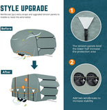 AutoClam Upgraded Travel Trailer RV Cover, Extra-Thick 5 Layers Anti-UV (6 Size)
