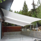 Quictent 20'x16' 185G HDPE 98% UV Block Rectangle Shade Sail (White)