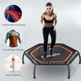 Zupapa 45" Fitness Trampoline for Kids and Adults-Hexagon