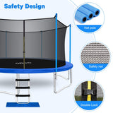 ORCC Upgraded 15' Trampoline with Safety Enclosure In-Net