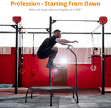 Zupapa Fitness Trampoline with Adjustable Handrail Bar ââââââââââââ‚?Hexagon