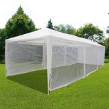 Quictent 10' x 30' Party Tent With Mesh Sides-White