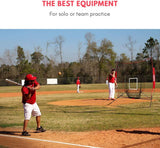Zupapa 7x7Ft Baseball Practice Set Net-Red