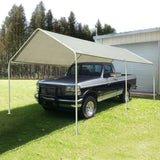 Quictent 20' x 10' Gable Roof Carport-Gray