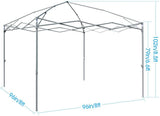 Quictent Upgraded Privacy 8' x 8' Pop Up Canopy-Pink