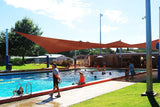 Quictent 185 GSM HDPE 20' x 20' Square Shade Sail-Terracotta