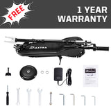 MAXTRA UL Certified Upgraded E100 Adjustable Handlebar Folding Electric Scooter-Black