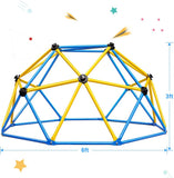 Zupapa Experience Ultimate Fun with The 2025 Upgraded Decagonal Geo Dome Climber - Supports 750LBS and Easy Assembly for Kids (Blue, 6FT)