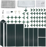 Quictent 56''x56''x77'' Mini Greenhouse with Mesh Door 3 Windows&12 Shelves-Clear