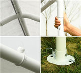 Quictent 20' x 10' Heavy Duty Carport Gazebo Canopy Party Tent Garage Car Shelter White
