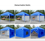 Quictent Privacy Upgraded Standard 8' x 8' Pop Up Canopy -Royal Blue