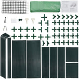 Quictent 56''x56''x77'' Mini Greenhouse with Mesh Door 3 Windows&12 Shelves-Green