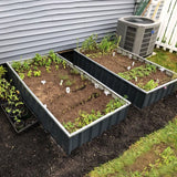 King Bird 68" x 36" x 12" Galvanized Steel Raised Garden Bed-Gray