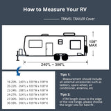 King Bird Deluxe Travel Trailer Cover, 27'- 30'