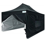 Quictent Upgraded Privacy 10' x 15' Pyramid Pop Up Canopy-Black