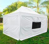 Quictent Upgraded Privacy 10' x 15' Pyramid Pop Up Canopy-White