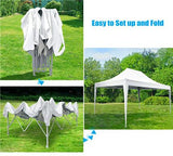 Quictent Upgraded Privacy 10' x 15' Pyramid Pop Up Canopy-White
