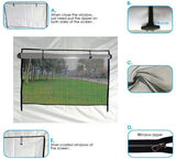 Quictent Upgraded Privacy 10' x 15' Pyramid Pop Up Canopy-White
