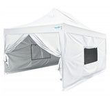 Quictent Upgraded Privacy 10' x 15' Pyramid Pop Up Canopy-White