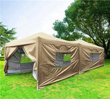 Quictent Upgraded Privacy 10' x 20' Pop Up Canopy-Beige
