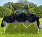Quictent No-Side 10' x 20' Heavy Duty Pop Up Canopy-Black