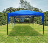 Quictent No-Side 10' x 20' Heavy Duty Pop Up Canopy-Royal Blue