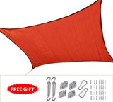 20'x16' 185G HDPE 98% UV Block Rectangle Shade Sail-Terracotta
