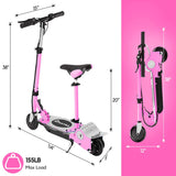 MAXTRA Upgraded E120 Adjustable Handlebar and Removable Seat Folding Electric Scooter-Pink