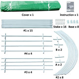 Quictent 12' x 7' x 7' Walk-in Greenhouse-Green