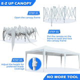 Quictent Upgraded Privacy 10' x 20' Pop Up Canopy-White