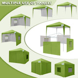Quictent Upgraded Privacy 8' x 8' Pop Up Canopy-Green
