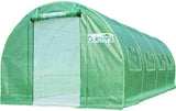 Quictent Upgraded 20' x 10' x 7' Walk-in Greenhouse (14 Stakes)-Green
