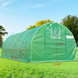 Quictent Upgraded 20' x 10' x 7' Walk-in Greenhouse (14 Stakes)-Green
