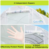 Quictent Upgraded 20' x 10' x 7' Walk-in Greenhouse (20 Stakes)-White