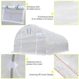 Quictent Upgraded 20' x 10' x 7' Walk-in Greenhouse (20 Stakes)-White