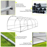 Quictent Upgraded 20' x 10' x 7' Walk-in Greenhouse (20 Stakes)-White