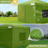 Quictent Upgraded Privacy 10' x 10' Pop Up Canopy-Green
