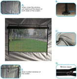 Quictent Upgraded Privacy 10' x 15' Pyramid Pop Up Canopy-Beige
