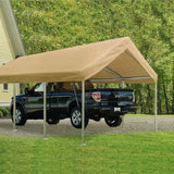 Quictent Upgraded 10' x 20' Heavy Duty Carport-Beige
