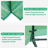 Quictent 49’’x37’’x36’’ Galvanized Steel Garden Bed with Cover-Green