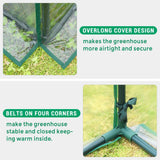 Quictent 49’’x37’’x36’’ Galvanized Steel Garden Bed with Cover-Clear